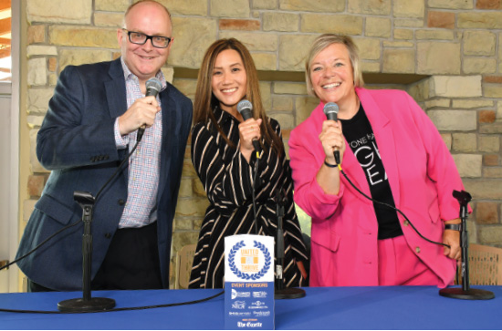 Three presenters - donors and contributors